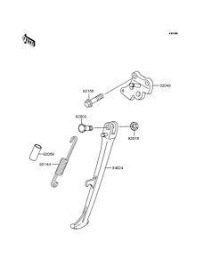 ZR250 Подножка
