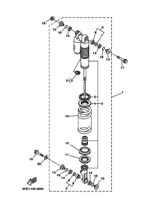 YZ250 YZ250M Задняя подвеска