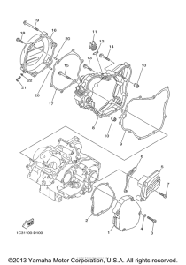 YZ125Y Боковые крышки