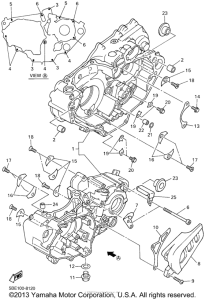 WR400FL Картер двигателя