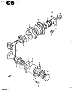 GS850 Secondary drive gear