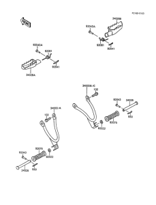 KMX200 Подножки