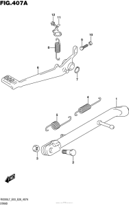 RV200 Подножка