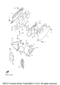 WR400FM Боковые обтекатели