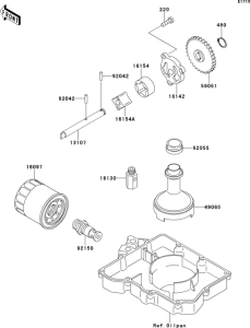 ZX400 Масляный насос