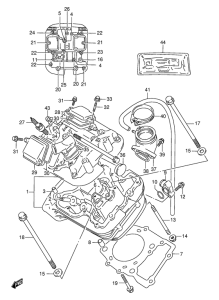 VX800 Головка цилиндров