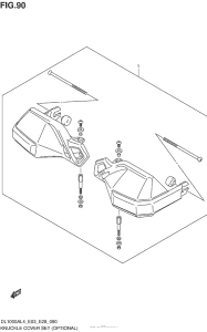 DL1000 (ABS) Knuckle Cover Set (Optional)