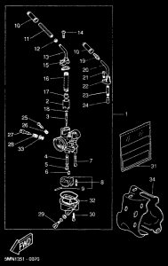 CW50RS Carburetor assy