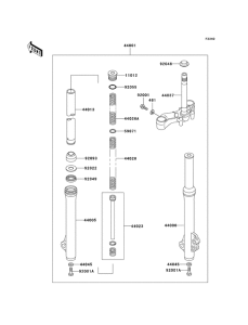 AN110 Вилка передней оси