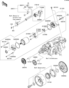 EX650 Стартер (er650 ae046805-)