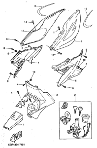YQ50 Боковые обтекатели