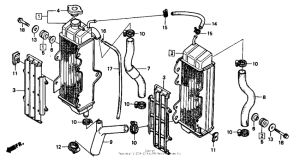 CR500R Radiator 85-88