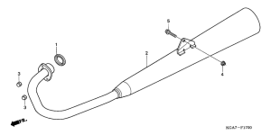 CG125ES Глушитель