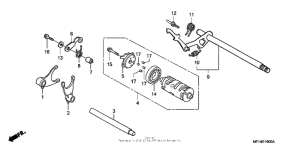 VT600C Вилка переключения передач