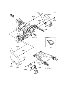 VN1700 Боковые обтекатели