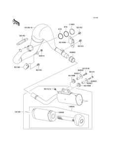 KX65 Глушитель