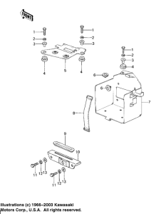 KZ200 Battery case / electro bracket