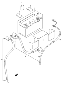 DR-Z400 Аккумулятор
