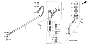 CR250R Задний тормозной цилиндр