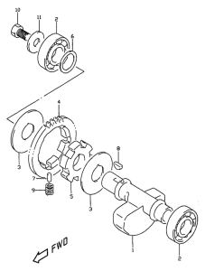 DR350 Балансир кривошипа