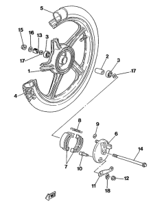 ME50 Переднее колесо