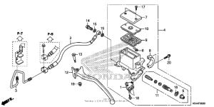 NSS300 Rear brake master cylinder (nss300)