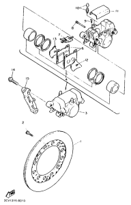 FJ1200 Задний суппорт