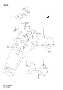 UG110 Заднее крыло