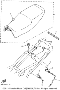 XJ600SF Сиденье