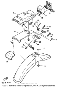 XT350NC (CA ED.) Крыло