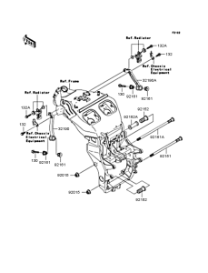ZX1200 Крепление двигателя
