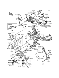 EX650 Подножки