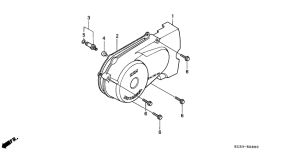 CG125 Крышка картера левая