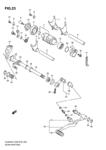 DL650 (ABS) Переключение передач