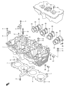 GSX750 Головка цилиндров