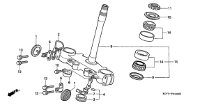 XR400R Траверса нижняя