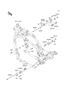 VN1500 Крепление двигателя