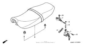 CB250 Сиденье