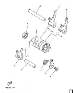 IT200 Shift cam. fork