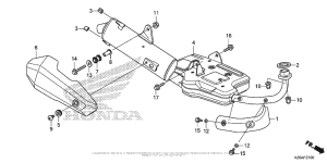 MSX125 Глушитель