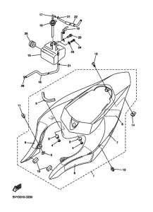 YZF-R1R ( RaceBase) Боковая крышка