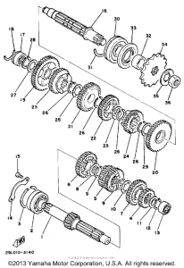 RZ350NC Трансмиссия