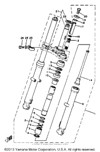 SR185J Передняя вилка