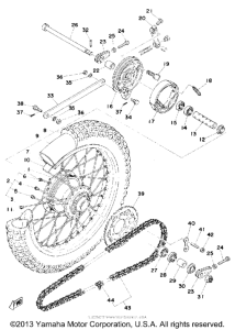 MX125C Переднее колесо