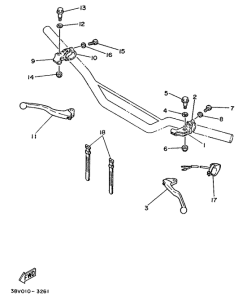 TY250R Handle switch. lever