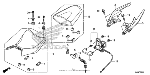CBR250R Сиденье