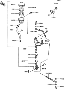 ZG1000 Задний торм цилиндр