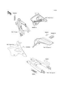 KX125 Лейбл предостережения