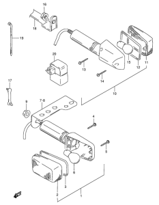 DR350 Поворотники
