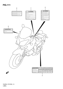 DL650 (ABS) Honda mark